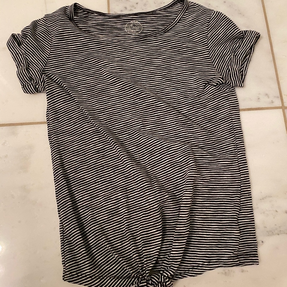 black and white striped shirt!!